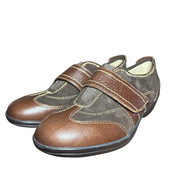 Softspots Aeryn Slip-On Shoes 7.5 Narrow Brown Leather Suede Comfort Casual - Picture 2 of 11